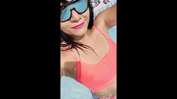 Preview 3 of Xxnx Ba Bau - TS Angelique - After lunch break in a pool