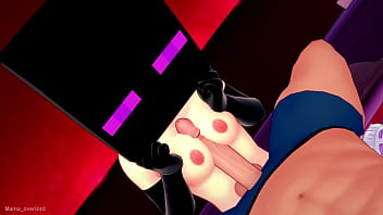 Preview 3 of Hot Teen Jills - Enderwoman sirvienta lista para follar (hentai 3d) (minecraft)