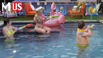 Preview 4 of Japan Pornstra - Jerkaoke Summertime Orgy - Featuring Madison Morgan,  Rosalyn Sphinx,  and More!