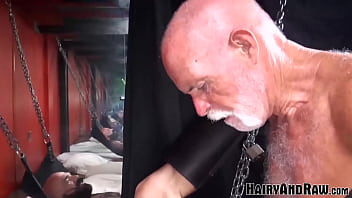 Preview 4 of Big Bond Xnxx - HAIRYANDRAW Submissive John Stache Bred Raw By Hart Caldwell