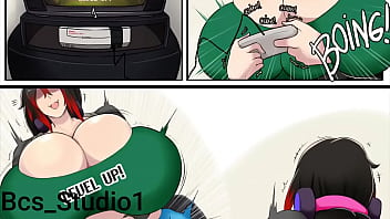 Preview 2 of Class Room Student Fucks Teacher - Level Grinding - Giantess Growth Expansion Hentai Comic