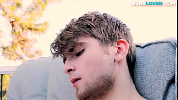 Preview 1 of Big Big Boob Ful Hd - Muscled amateur cums after wanking his dick in outdoor solo