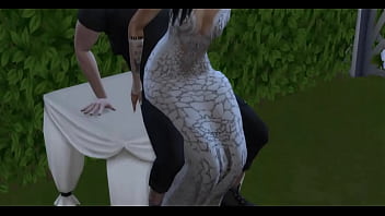 Preview 3 of Dripping Grool Pussy - Lauren London ebony banged at Wedding