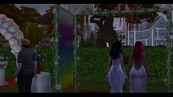 Preview 1 of Dripping Grool Pussy - Lauren London ebony banged at Wedding