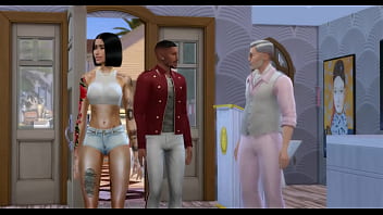 Preview 2 of Le Meten Las Dos Manos En El Ano - Kehlani banged by older white cock