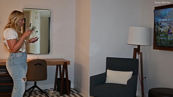 Preview 1 of Beastiality Hd - ((Watch This)) Moms Friend Uses Her Big White Girl Ass To Make You CUM!! | Jenna Mane Fucks Young Guy