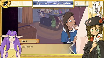Preview 3 of Brazilian Bubble Bath Video - Avatar the last Airbender Four Elements Trainer Part 12 Katara handjob