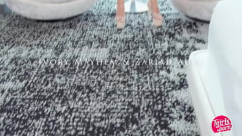 Preview 1 of Sxveidos - TGIRLS PORN: Ivory and Zariah Make Love