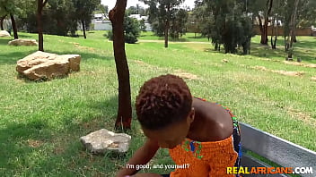 Preview 1 of Drop Lesbian By Girls - I Picked Up This Cute Petite Short Hair African Babe