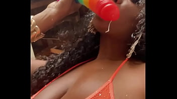 Preview 2 of Https Sex - Slobbering on a fat dildo