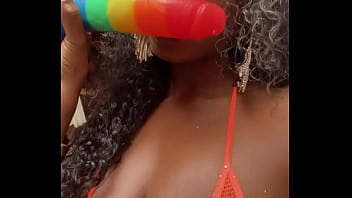 Preview 4 of Https Sex - Slobbering on a fat dildo