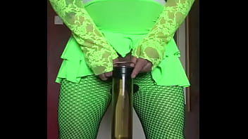 Preview 2 of Bangladesh Xxx School - crossdresser mark takes a full tube of his own piss all the way down the back of his throat