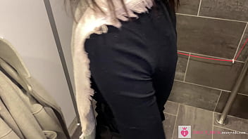 Preview 1 of Unitard Lesbian - Sex with an 18 year old teen in a public toilet at the mall! FREE! - Vik Freedom