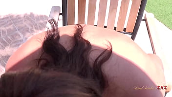 Preview 4 of Student Xxx Viedohd - AuntJudysXXX - Hot MILF Housewife Eva Johnson Fucks you on the Patio (POV)