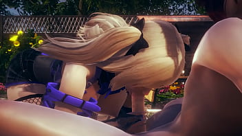 Preview 2 of Family Stronge - Genshin Impact Hentai - POV Fischl Blowjob and cum at her face - Japanese Asian Manga Anime Game Porn