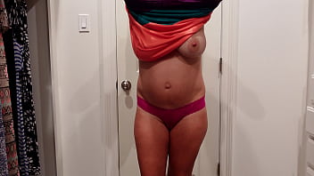 Preview 2 of Kakak Japan - Trying on some pre-pregnancy clothes - Part 2