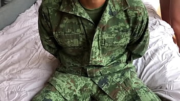 Preview 1 of One Hous - Sergeant Gangbang Army guy reached TURKMXXX while he was with his friends @is thefuckboy @CabroncitopGS_ so they share his ass until fill it up breed and used like a bitch for a gangbang and then disposed full of cum.