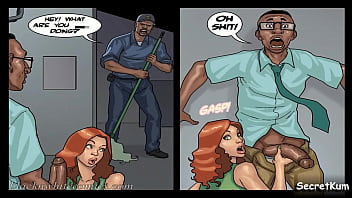 Preview 1 of Nice Sx - Detention season #3 ep. #2 - She made a Dirty Deal with the Janitor   BBC College sex.