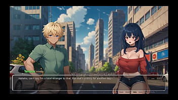 Preview 2 of Ms Tramb - Bluring the walls [ ROMANCE Hentai Game ] Ep.2 HORNY GIRLFRIEND ripped his shirt off !
