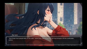 Preview 1 of Ms Tramb - Bluring the walls [ ROMANCE Hentai Game ] Ep.2 HORNY GIRLFRIEND ripped his shirt off !
