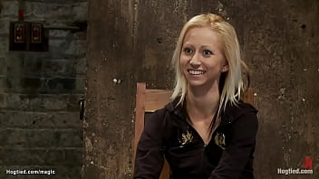 Preview 1 of Xxx Pawn Business - Blonde crotch roped in suspension