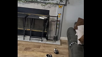 Preview 1 of Sexx Grial - Neighbor caught me watching porn so I sucked his cock and let him fuck me doggystyle