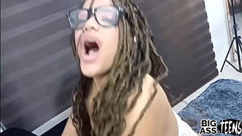 Preview 3 of Aba Debbie - Big ass student gets fucked and creampied from behind Sexy Brunette. Xvideos Big Ass