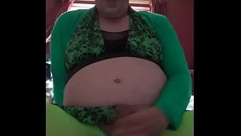 Preview 1 of Mia Rose Feeding Frenzy - crossdresser says he wants a fuck and as he says that he shoots a big cumshot