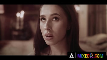 Preview 1 of Compilation Colombianas - MIXEDX - Beauty Alyssa Bounty Gives Her Innocent Soul And Pussy To Stunning Demon Amirah Adara