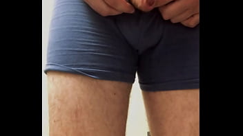 Preview 1 of Old Mom And Stepchild - Just pissing with my uncut man meat