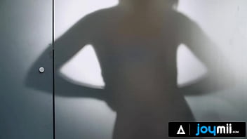 Preview 1 of Saniliyon Sex 3x Pull - JOYMII - Sexy Blonde In Lingerie Loses Her Virginity To Her Stepbrother During A Weekend Together