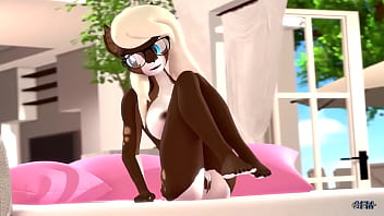 Preview 4 of Mom And Boy 18 - sexy deer bounces her big tits then shows her pussy by anthroponiessfm