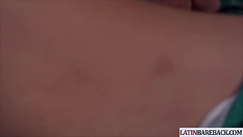 Preview 1 of Mia Khalifa Sex Vidou - Skinny Latin twink bareback banged by BF after cocksucking