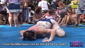 Preview 2 of Monster Tit Huge Cock - Amateurs Bare All In Contest At The Miss Nude