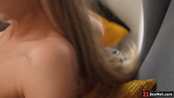 Preview 2 of A Time With Dad - A guy anals his petite blonde girlfriend