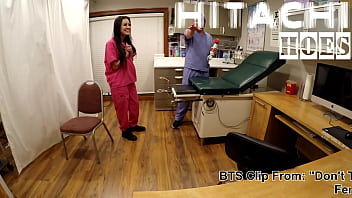 Preview 2 of Real Mom Sucking Son Dick - SFW BTS From Blaire Celeste&#039_s Don&#039_t Tell Doc I Cum On The Clock,  Naughty Nurse Plans , Watch Film At HitachiHoes Reup