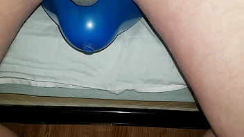 Preview 1 of Nadia Ali Sexy Movie - Chubby guy balloon bursting
