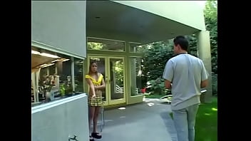 Preview 1 of Massage Seks Video - Outdoor oral sex with the teenage girl in threesome