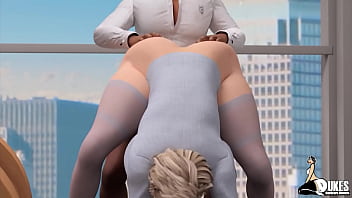 Preview 2 of Av9cc Slk - Sexy white MILF gets penetrated by her BBC boss