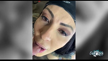 Preview 4 of Voodoo And Jayden James - Enchendo  a boca da minha puta tatuada de porra