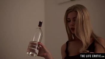 Preview 1 of Doctor Fuck School Girl - Sexy blonde plays with her big natural tits as she masturbates