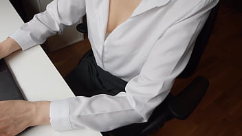 Preview 1 of Straight Video 23129 - sexy at work,  my boss can&#039_t resist to fuck me hard,  and I can&#039_t resist to his big cock,  he cum on me