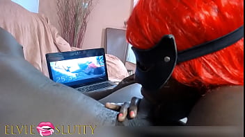 Preview 3 of 70 Old Couple Ha - Ebony blowjob addict Ms Fufu playfully sucking dick for 1h 20 min long - Part 5