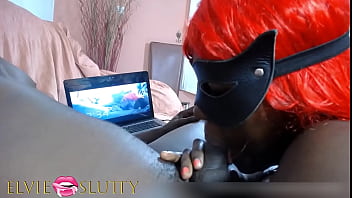 Preview 1 of 70 Old Couple Ha - Ebony blowjob addict Ms Fufu playfully sucking dick for 1h 20 min long - Part 5