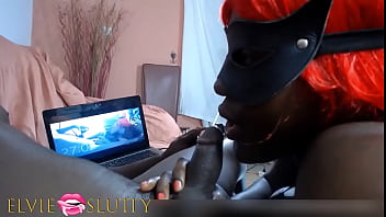 Preview 4 of 70 Old Couple Ha - Ebony blowjob addict Ms Fufu playfully sucking dick for 1h 20 min long - Part 5