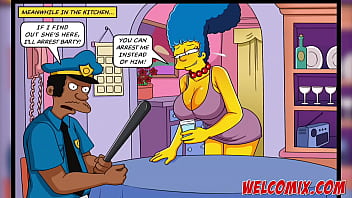 Preview 3 of Indian Leaked Porn - Taking the cop&#039_s cock - The Simptoons