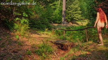 Preview 1 of Hetero Nner Wichsen - Nackt und sexy im Park