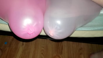 Preview 3 of Lossy Big - Chubby guy balloon bursting