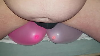 Preview 1 of Lossy Big - Chubby guy balloon bursting