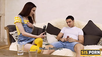 Preview 2 of Pashto Xxnx Video Com - SISPORN. Redhead sucks and rides stepbros dick after losing bet to him
